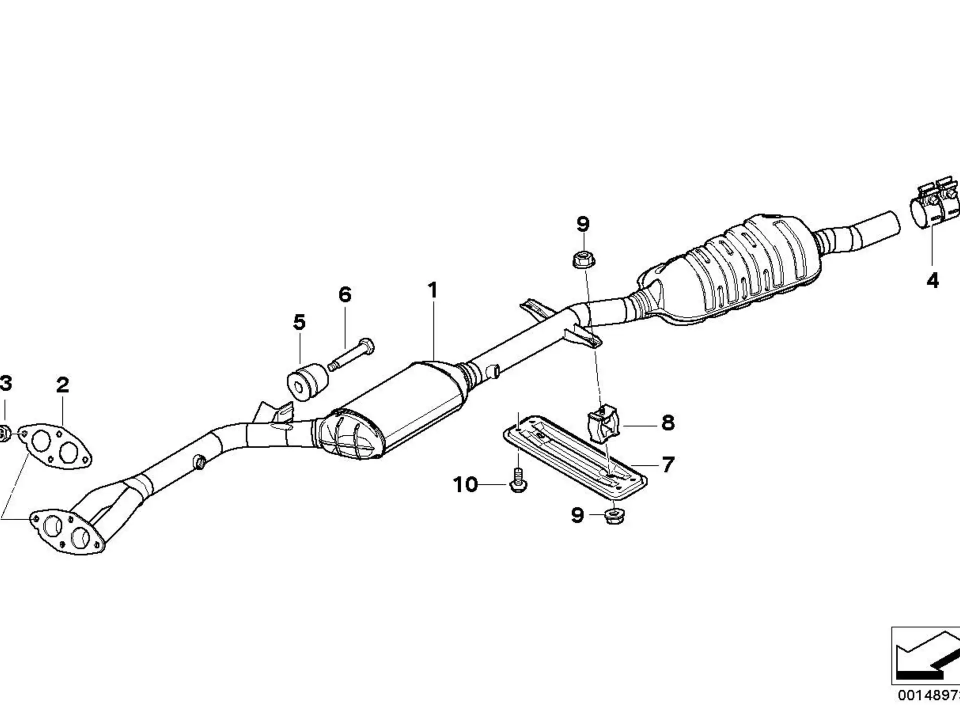 BMW Flachdichtung E46 E85 18307522480