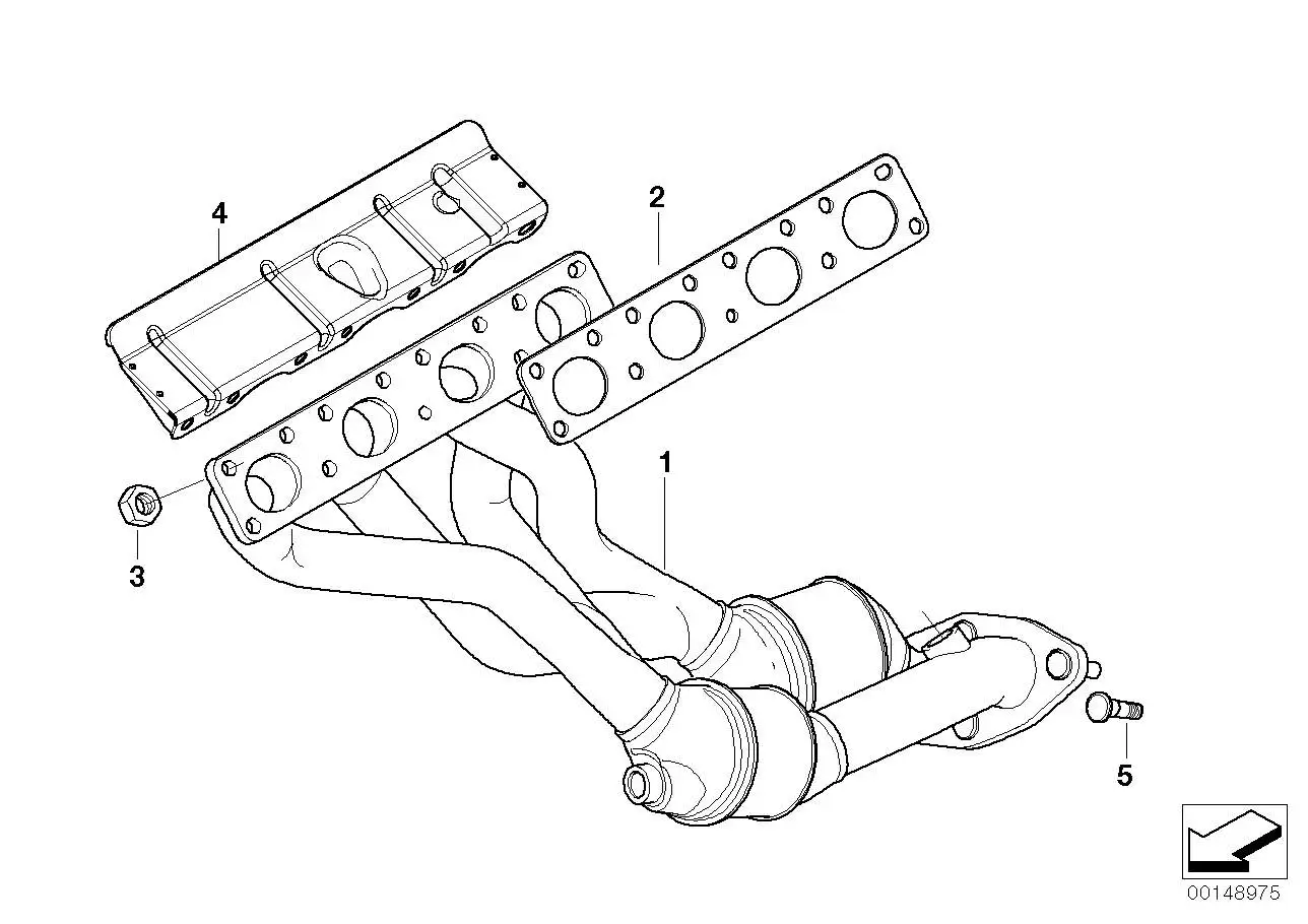 BMW Flachdichtung E46 E83 E85 18407506778 - 3er E46, X3 E83, Z4 E