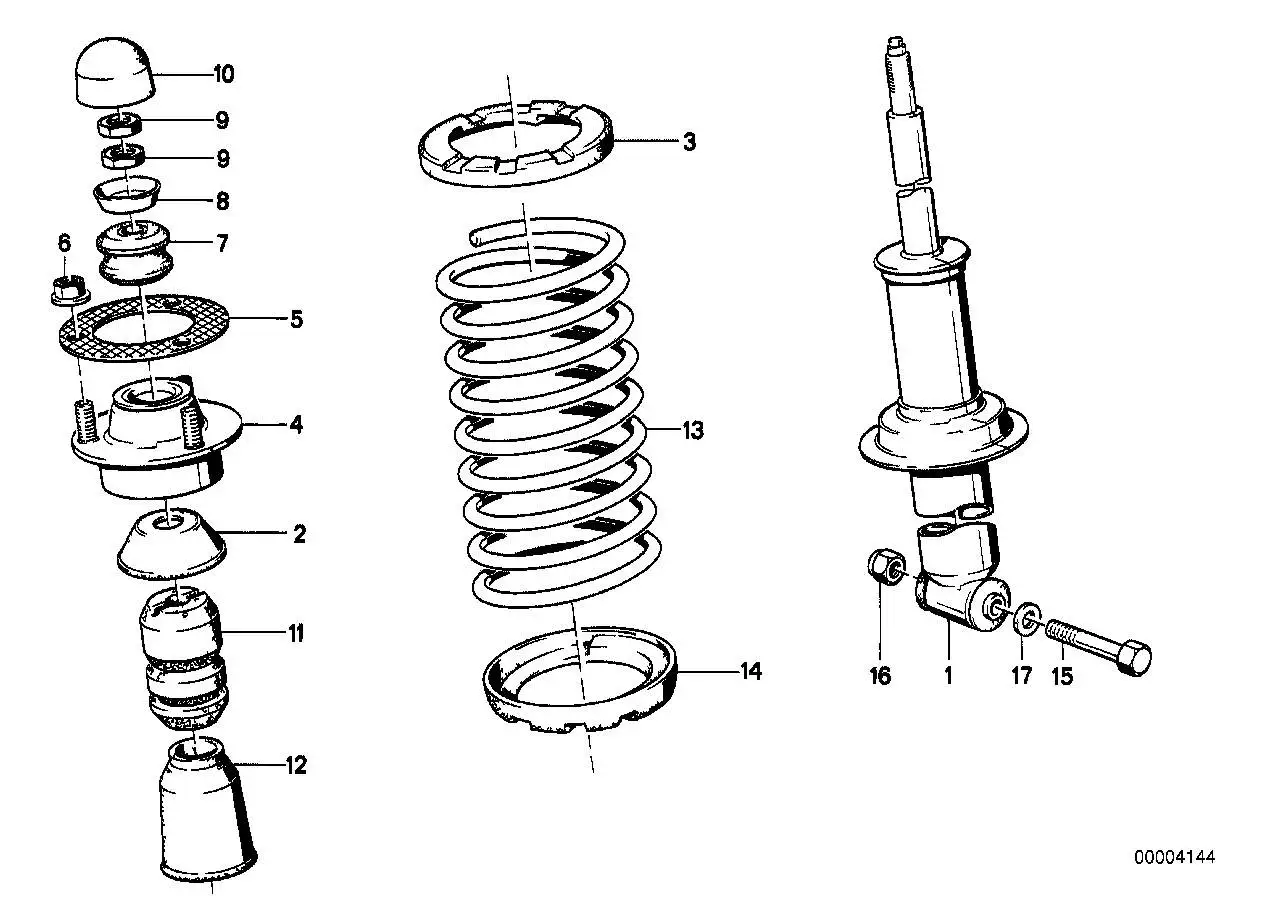 BMW Stossdämpfer hinten E23 33521124102