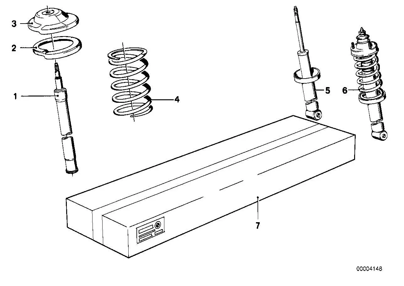 BMW Stossdämpfer hinten E21 33521121439 - Bildposition 05