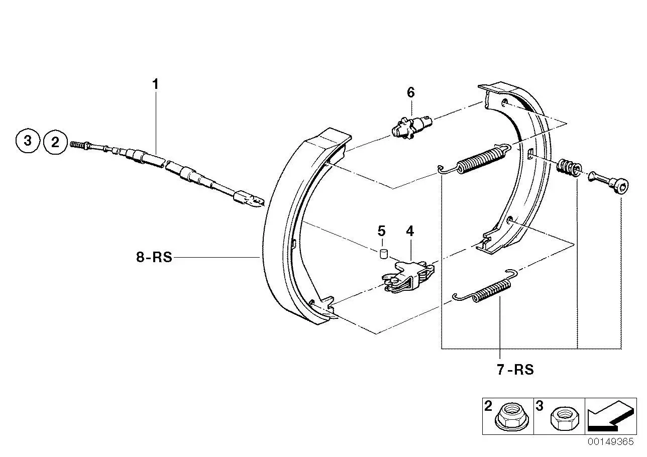 BMW Bowdenzug E36 34411160134 - Z3 E36