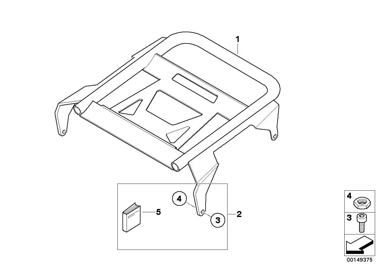 BMW Topcaseträger 71607694181