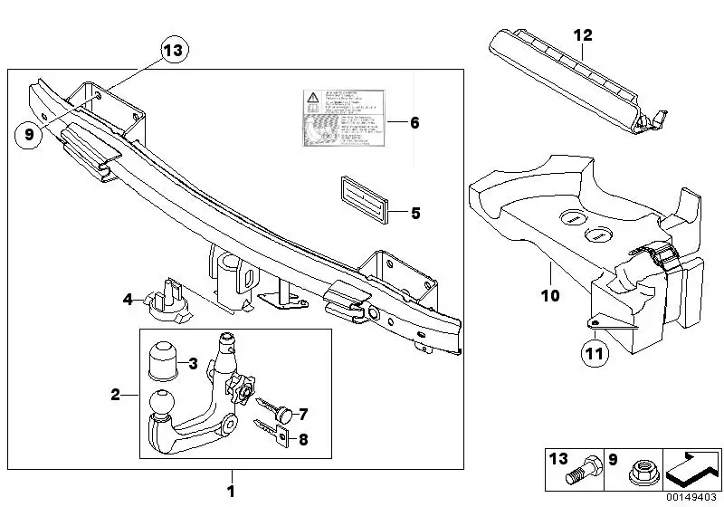 BMW Abdeckkappe E32 E34 E38 E39 E65 E66 E70 E81 E82 E83 E84 E87 E