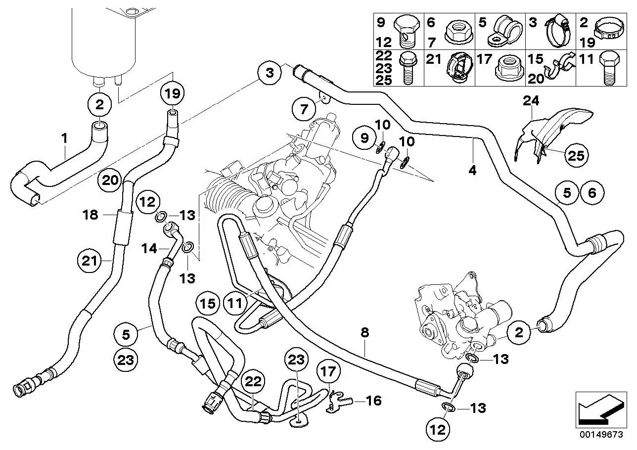BMW Dehnschlauch E60 E61 E63 E64 32416782710