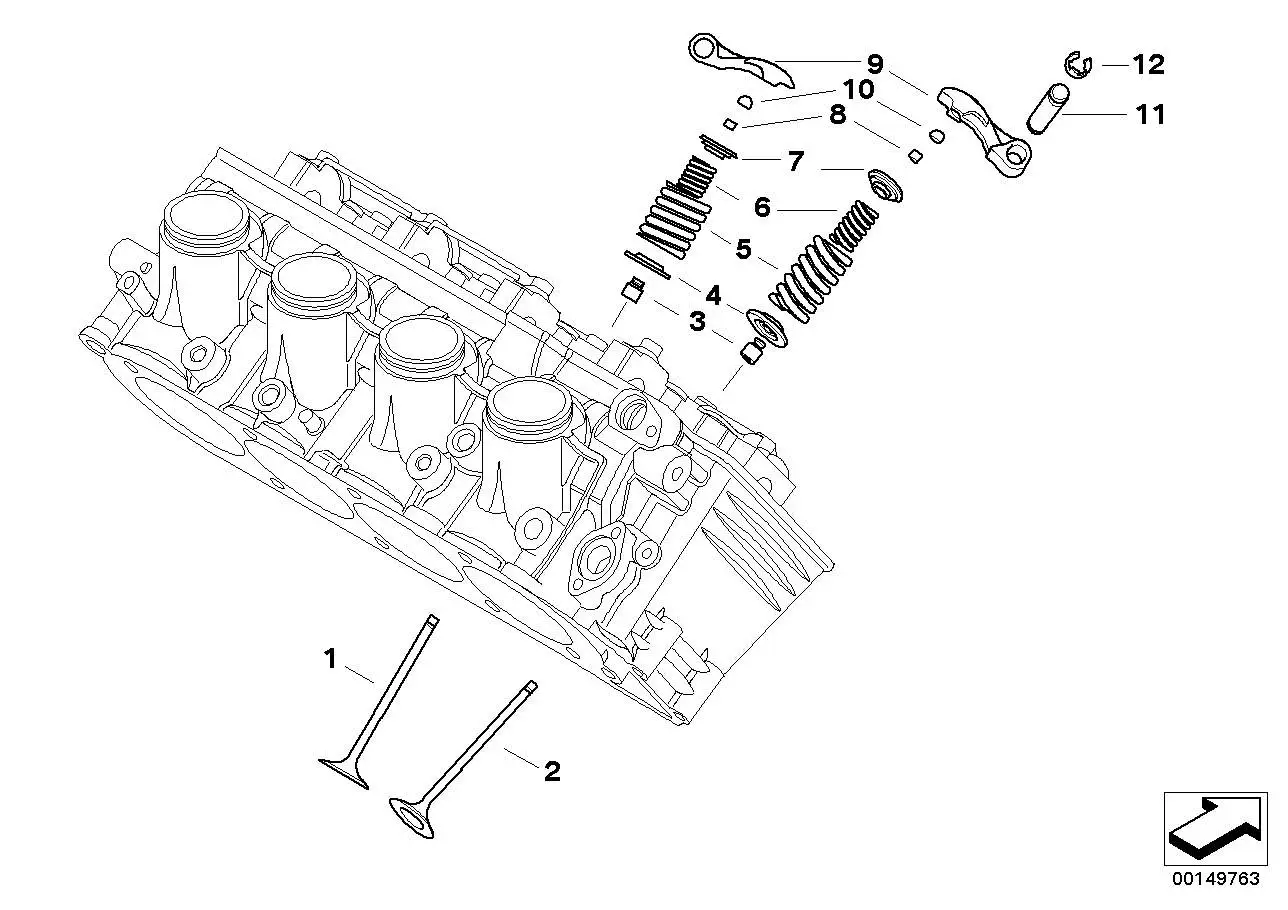 BMW Einlassventil K40 K43 K44 11347684354
