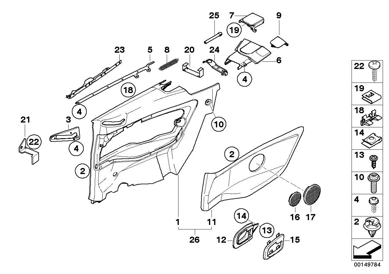 BMW Klammer E36 51438193947 - Bildposition 19