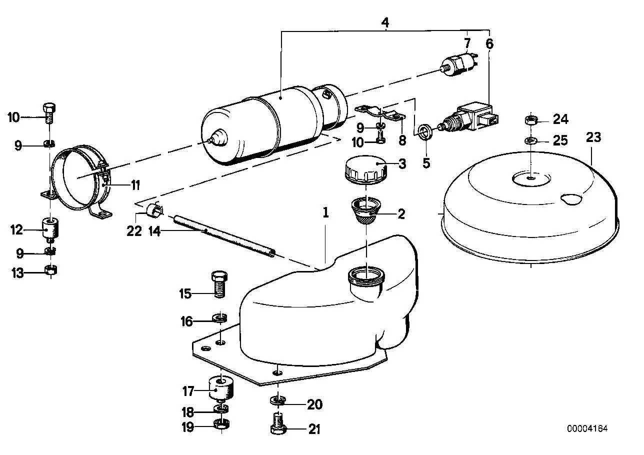 BMW Deckel E12 E23 E24 E28 E32 37121119925
