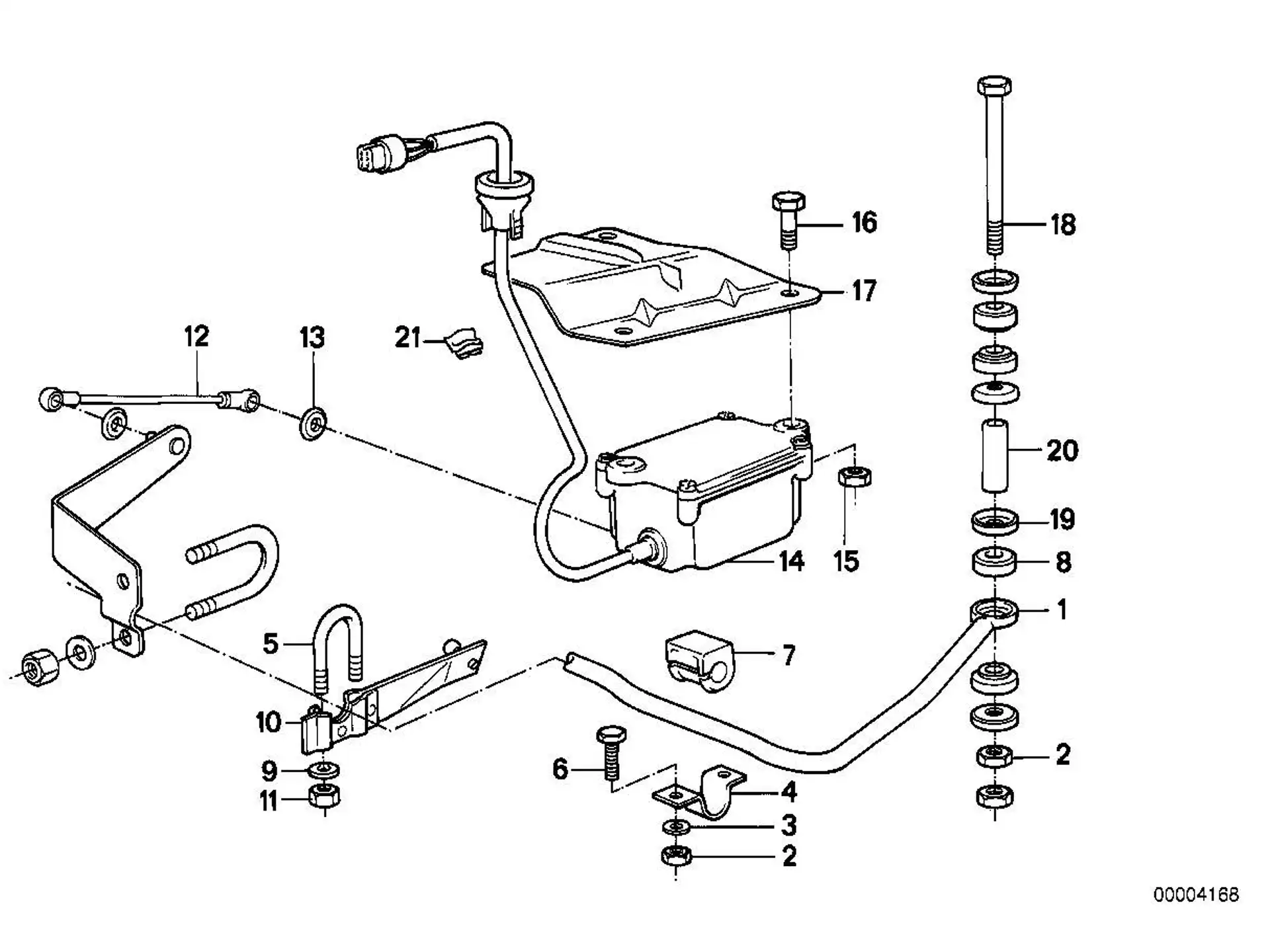 BMW Kunststoffbuchse E12 E23 E24 E28 K30 K40 K41 K43 R21 R21A R22 R28 23417650149