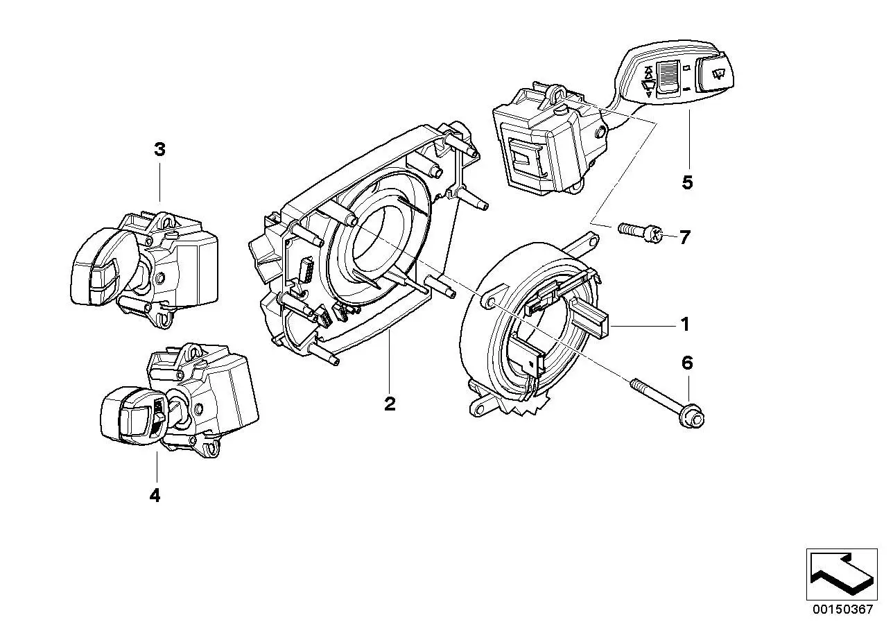 BMW Schaltzentrum Lenksäule E60 E61 E63 E64 61319204504 - 5er, 6e