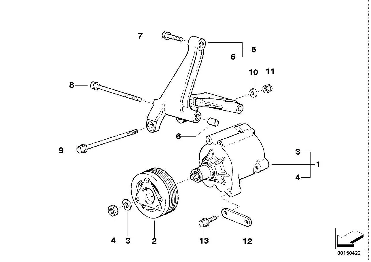 BMW Träger E36 11721318994