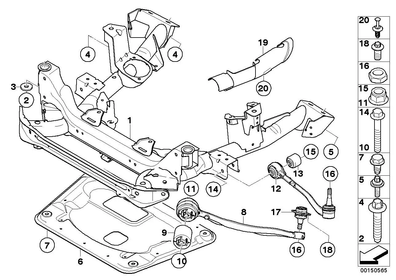 BMW Hydrolager E83 31103412781 - X3 E83