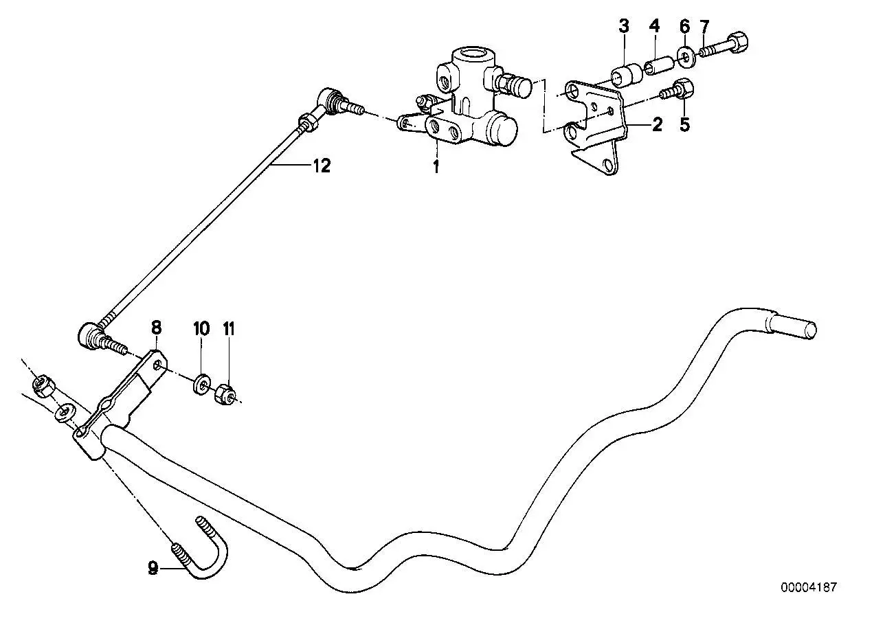 BMW Bügel E12 E23 E24 E28 E30 E32 E34 E38 37121123877 - Z1, 5er,