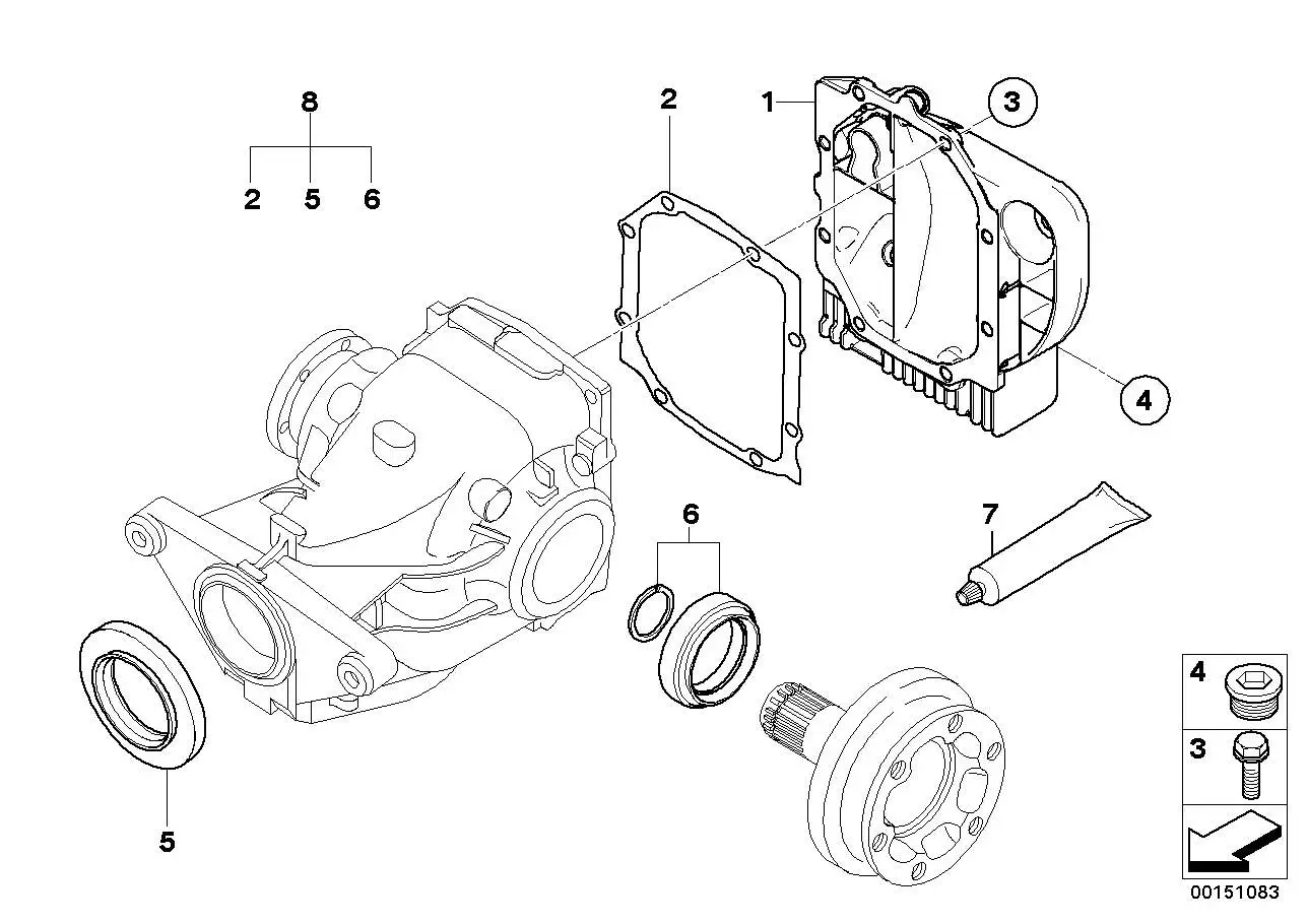 BMW Sechskantschraube mit Scheibe E46 E60 E61 E63 E64 E65 E66 E70
