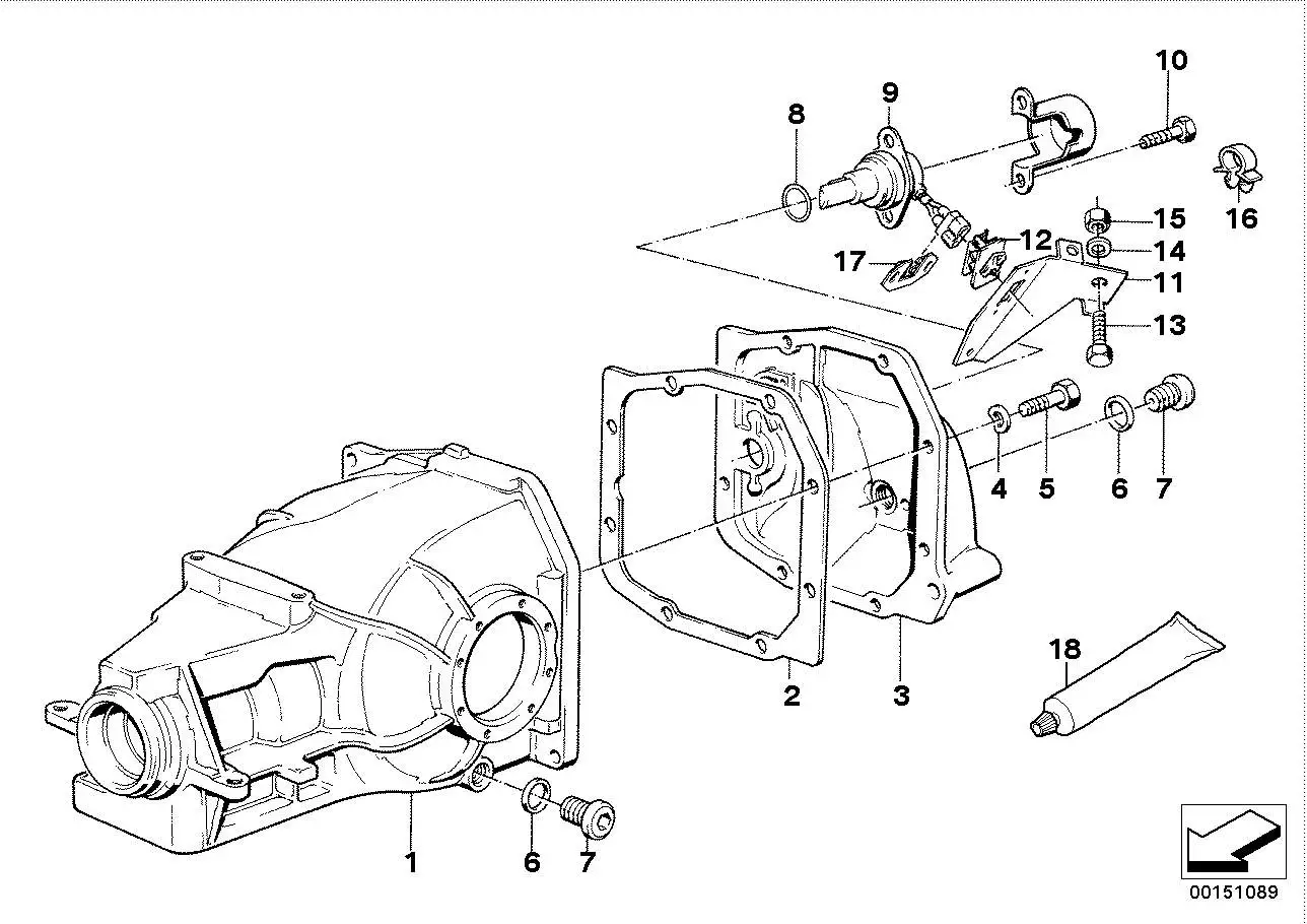 BMW Halter E32 E34 61131382510