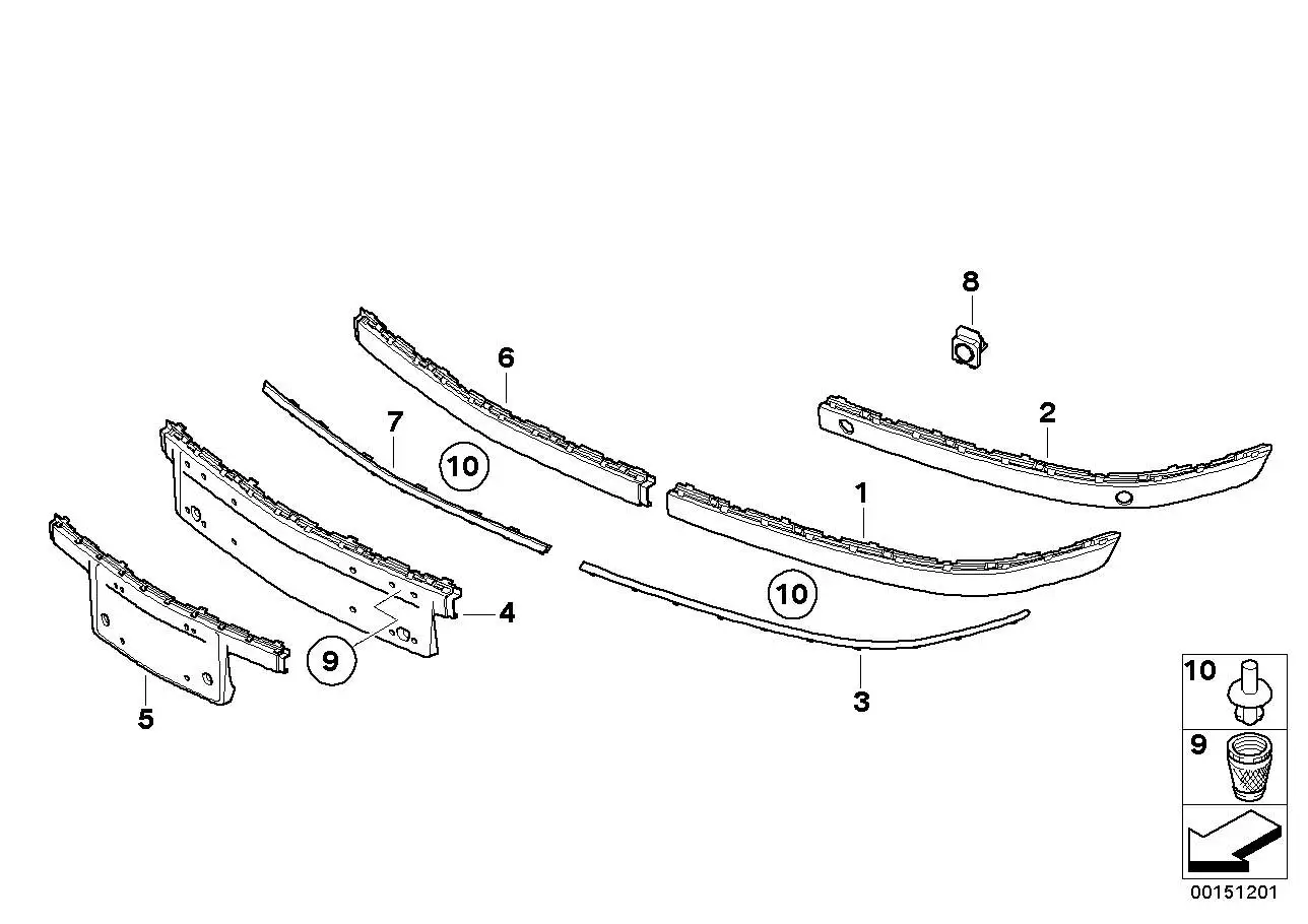 BMW Spreizniet E65 E66 G29 M40i 07147148444