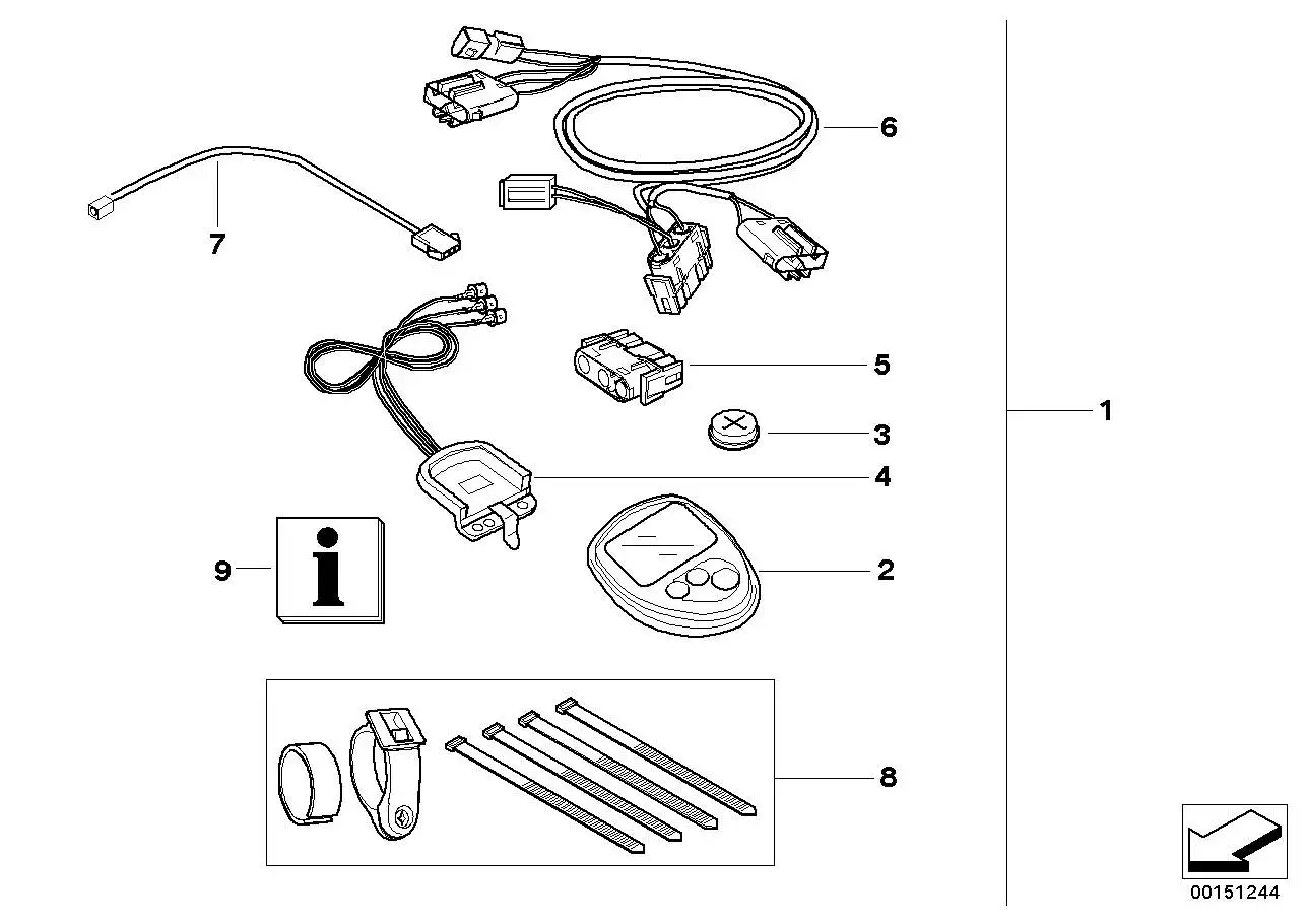 BMW Adapterkabel R13 61127686896
