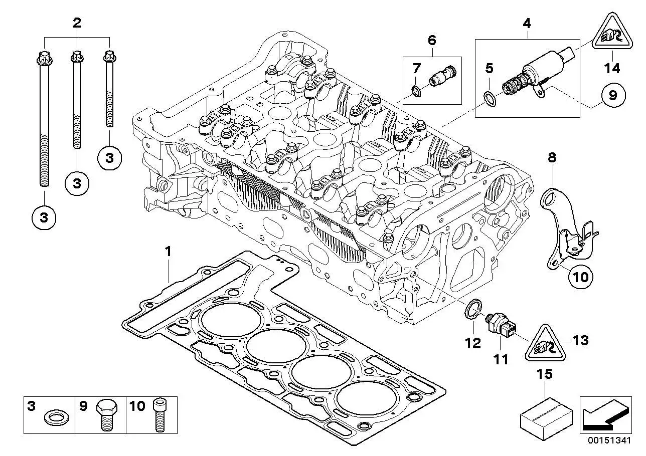 BMW Satz Schrauben f. Zylinderkopf F20 F21 F30 F31 R55 R56 R57 R5