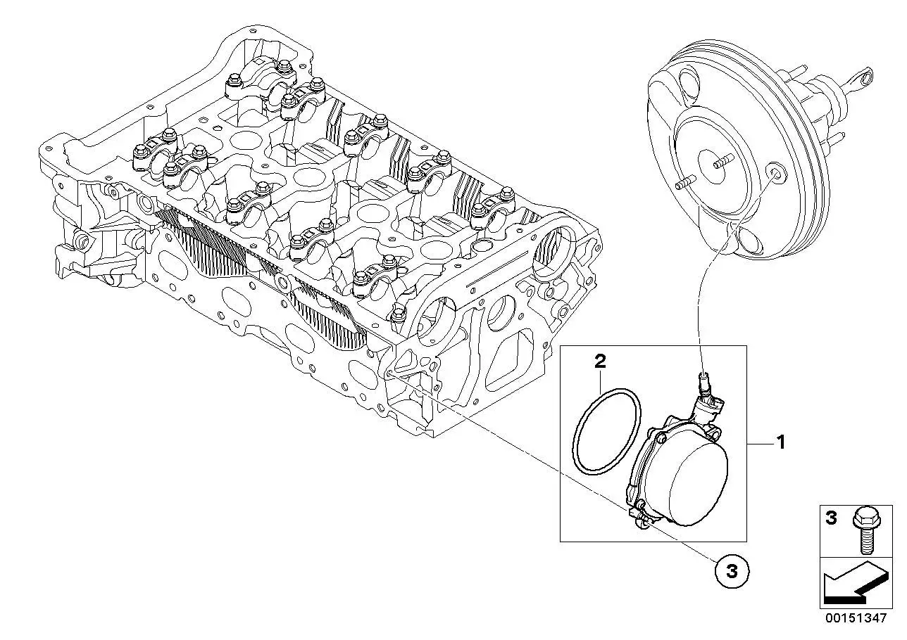 BMW Vakuumpumpe R55 R56 R57 11667570813