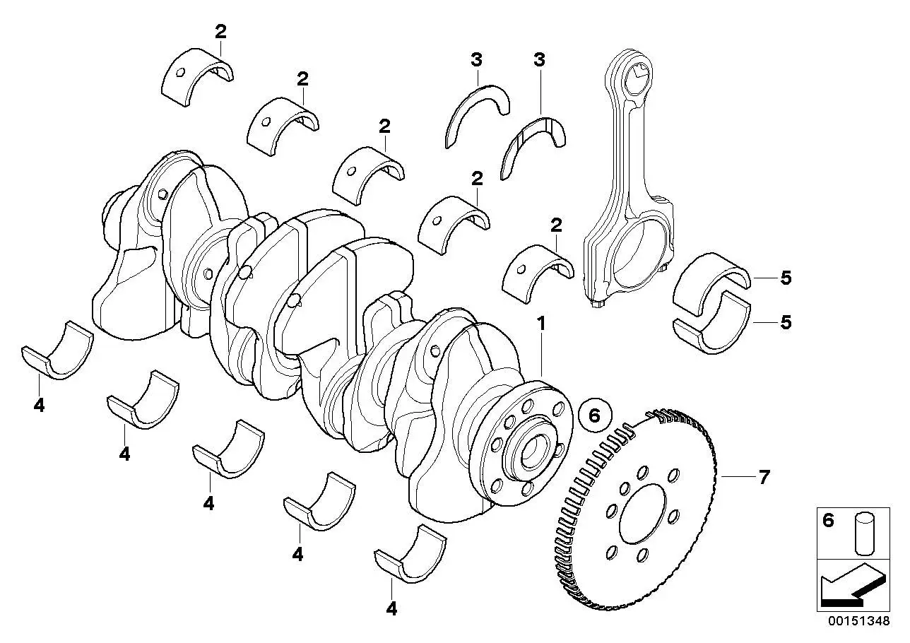 BMW Lagerschale grün 11217585453 - Bildposition 02