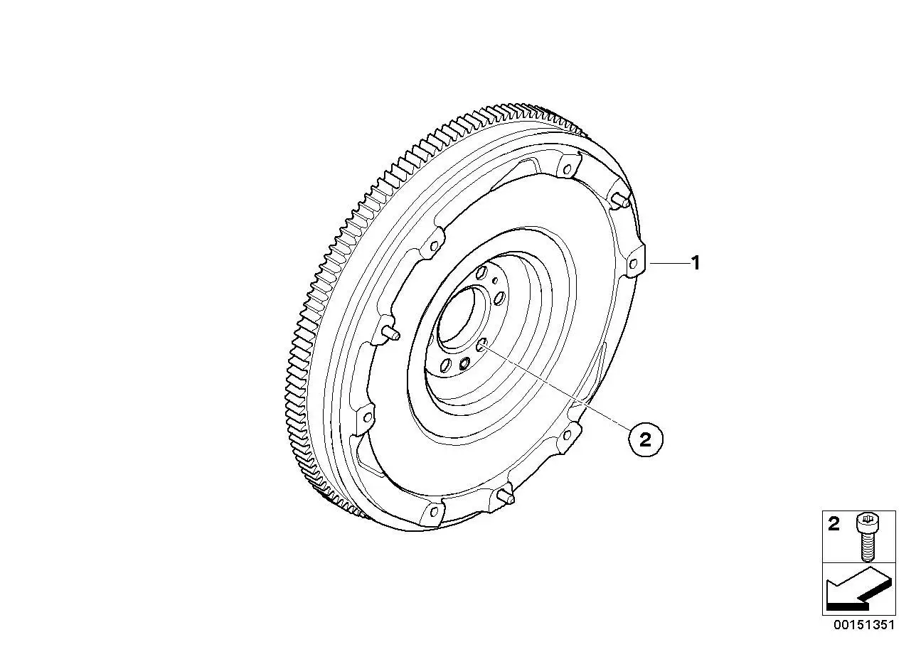 BMW Zweimassenschwungrad R55 R56 21207573382