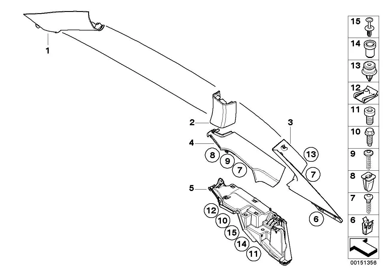 BMW Träger rechts E86 51433420864 - Bildposition 05
