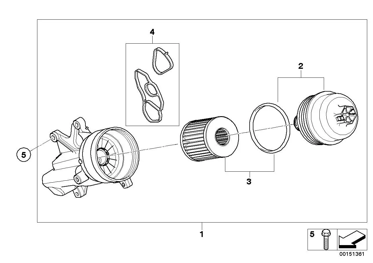 BMW Ölfilter mit Kunststoffdeckel R55 R56 R57 11428643762
