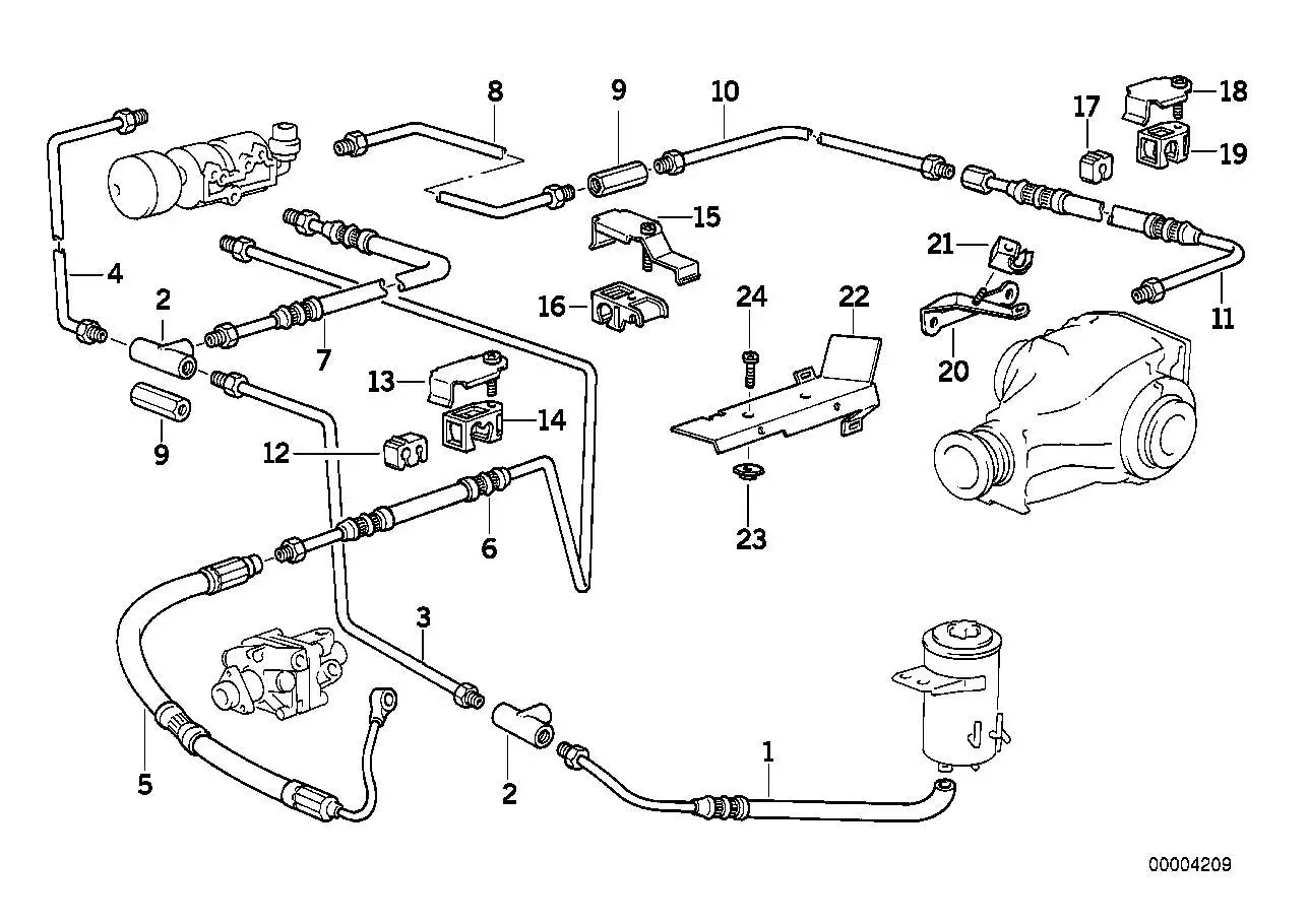 BMW Rücklaufleitung E34 33191139829