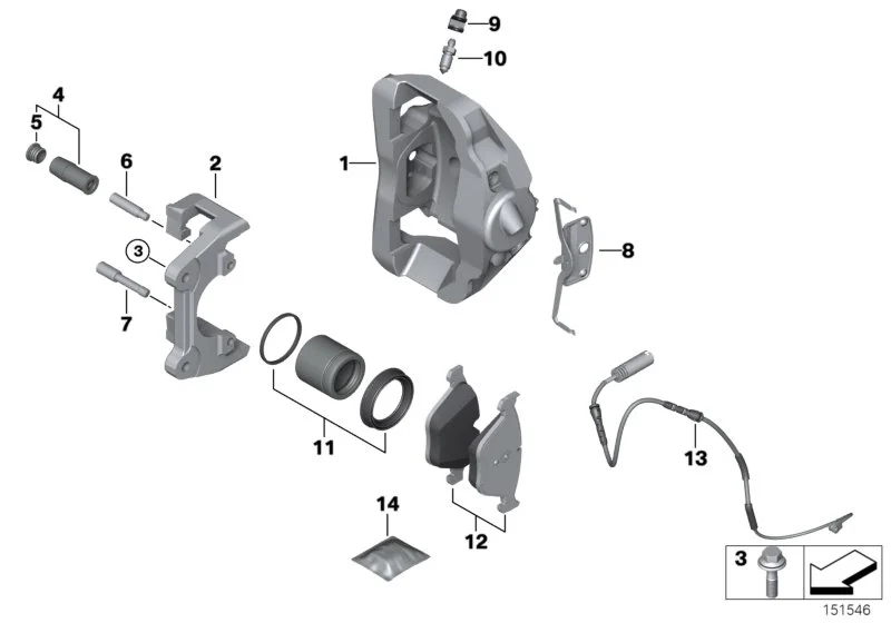 BMW Bremsscheibe belüftet rechts E82 E90 E92 E93 34112283802