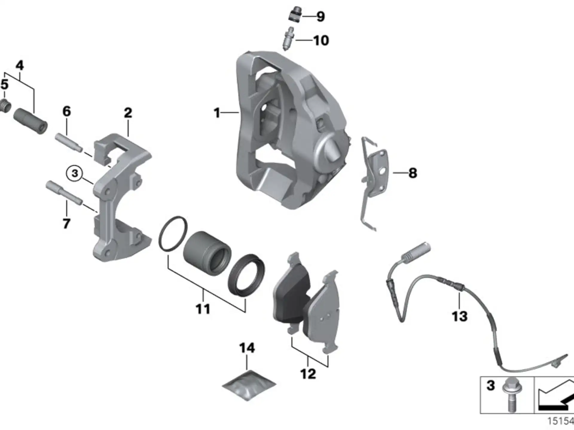 BMW Bremsscheibe belüftet rechts E82 E90 E92 E93 34112283802