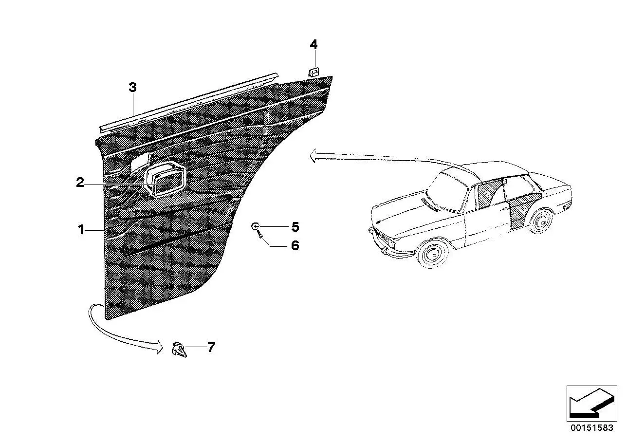 BMW Klammer E28 51327441122