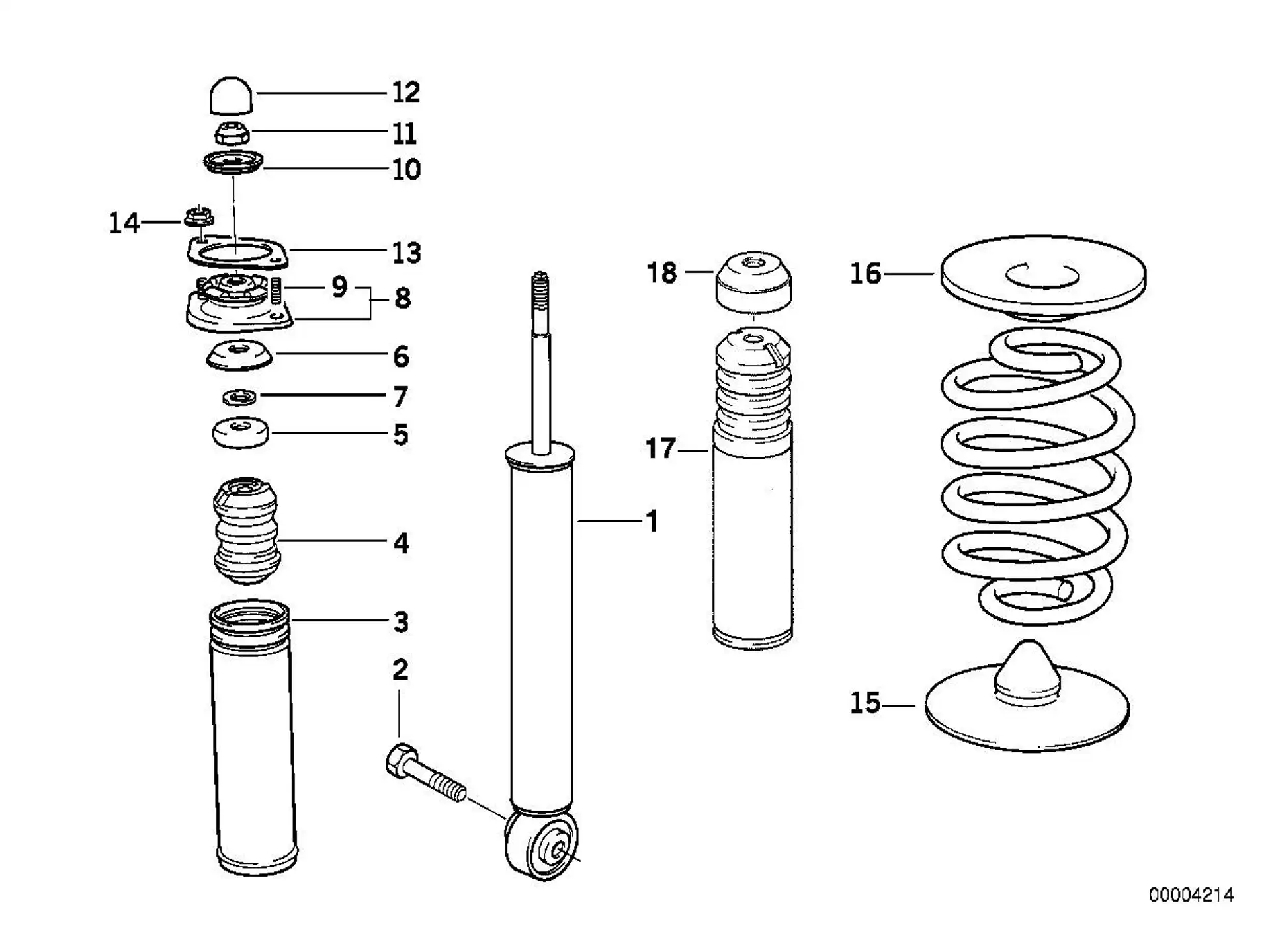 BMW Federunterlage oben E36 33531091599