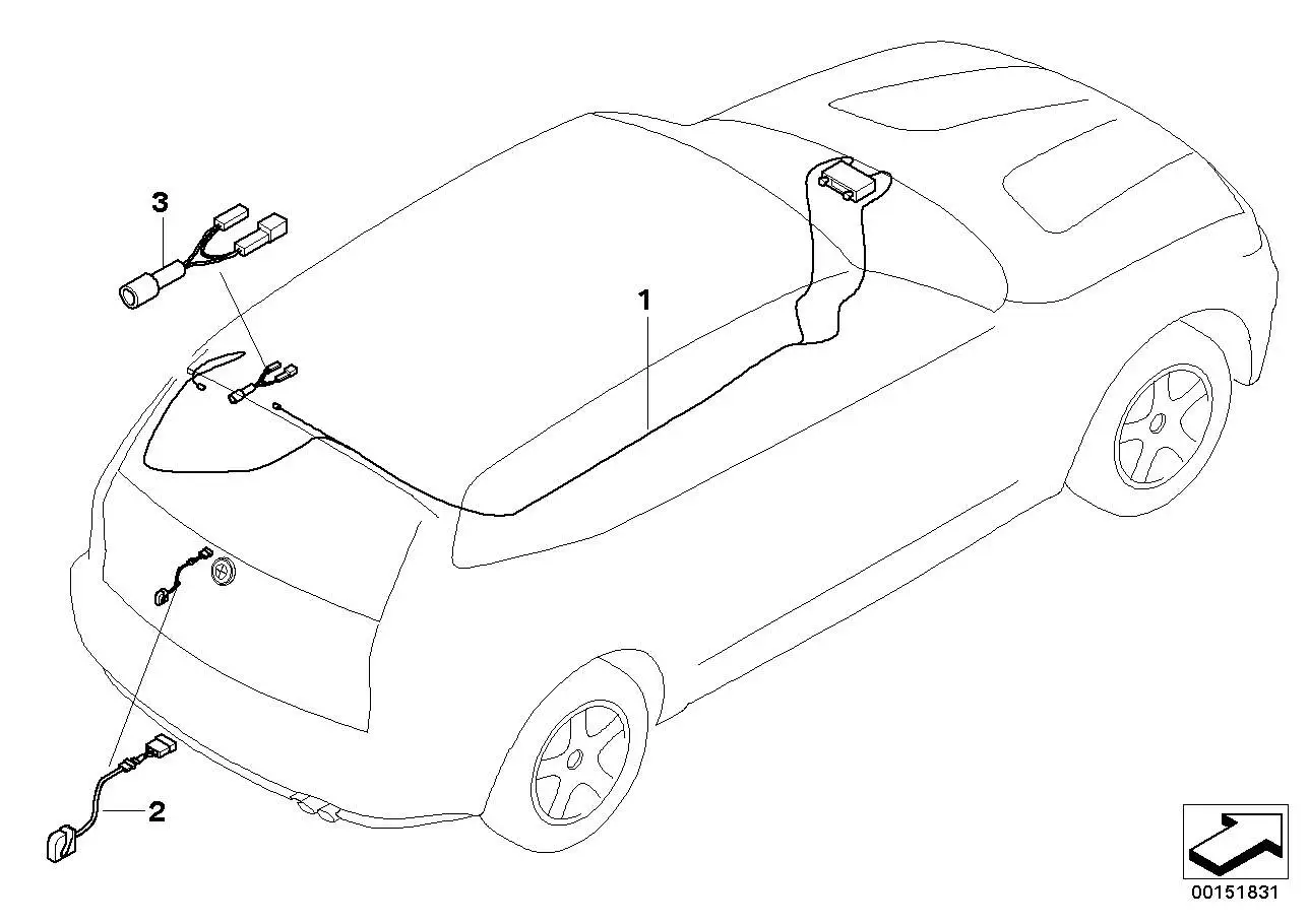 BMW Adapterleitung 61126921225 - Bildposition 02