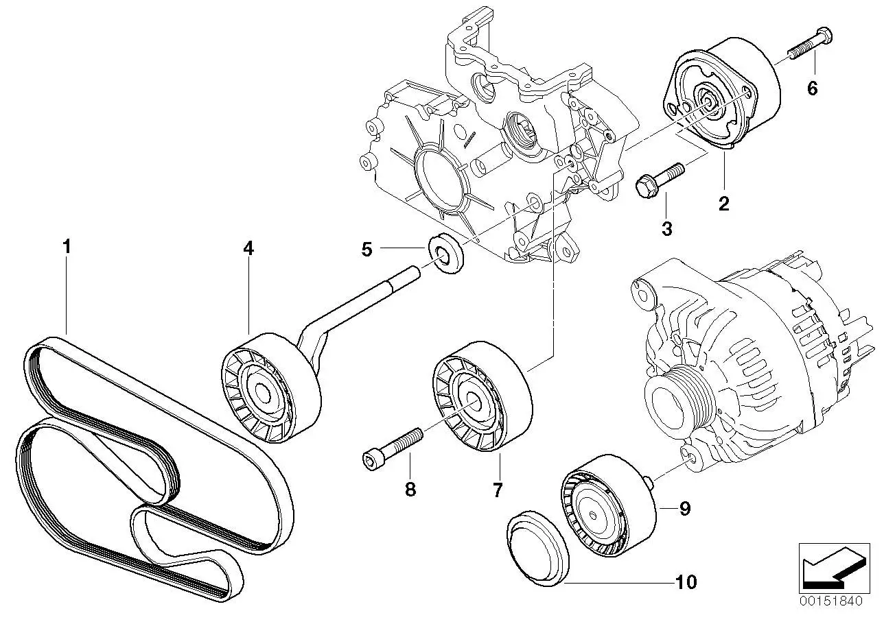 BMW Keilrippenriemen E60 E61 E63 E64 E65 E66 11288477785