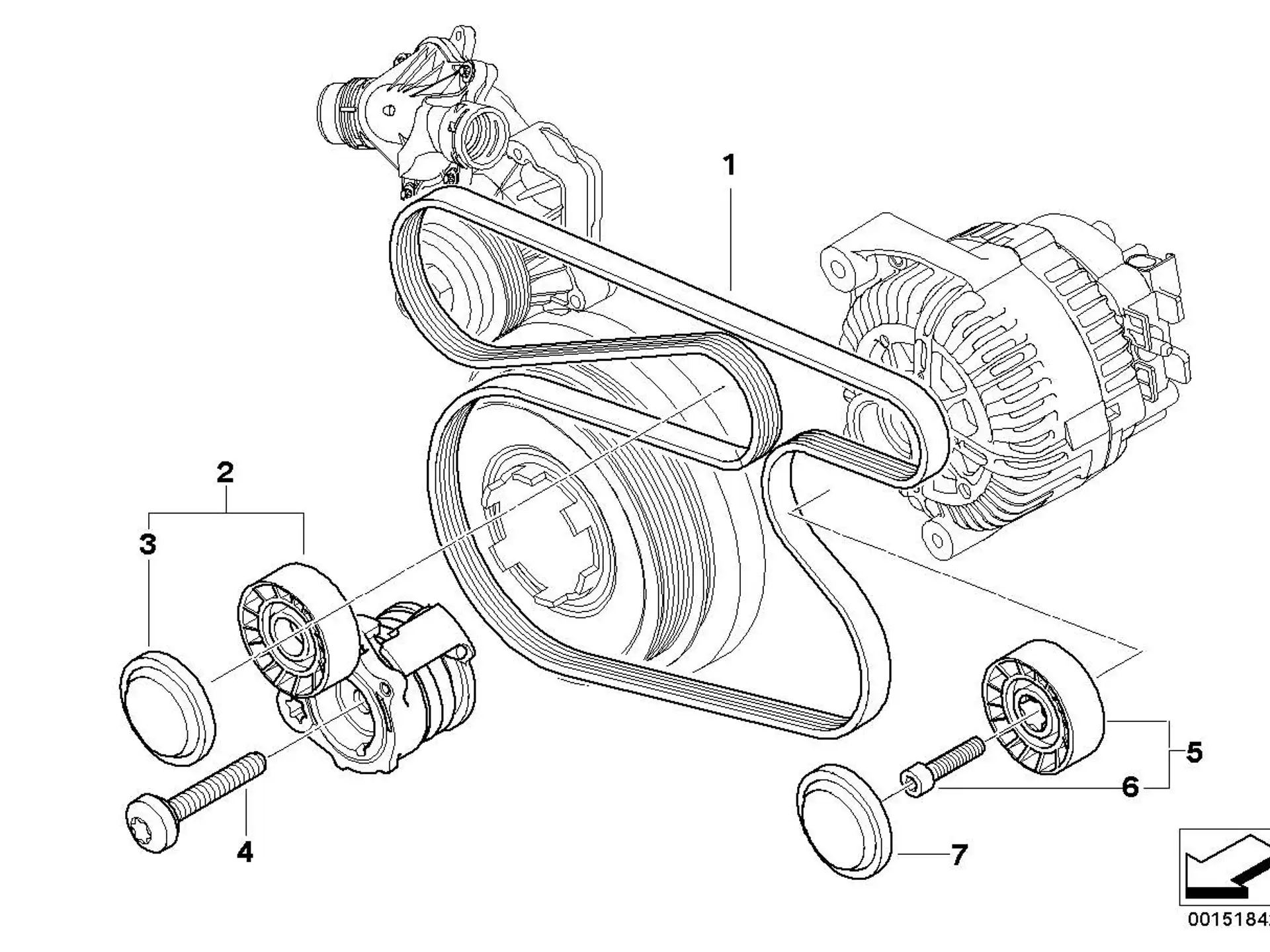 BMW Torxschraube R60 R75 R90 R45 R45T R65 R65T E87 E90 E91 E92 E93 K40 K43 K44 R21 07129904984