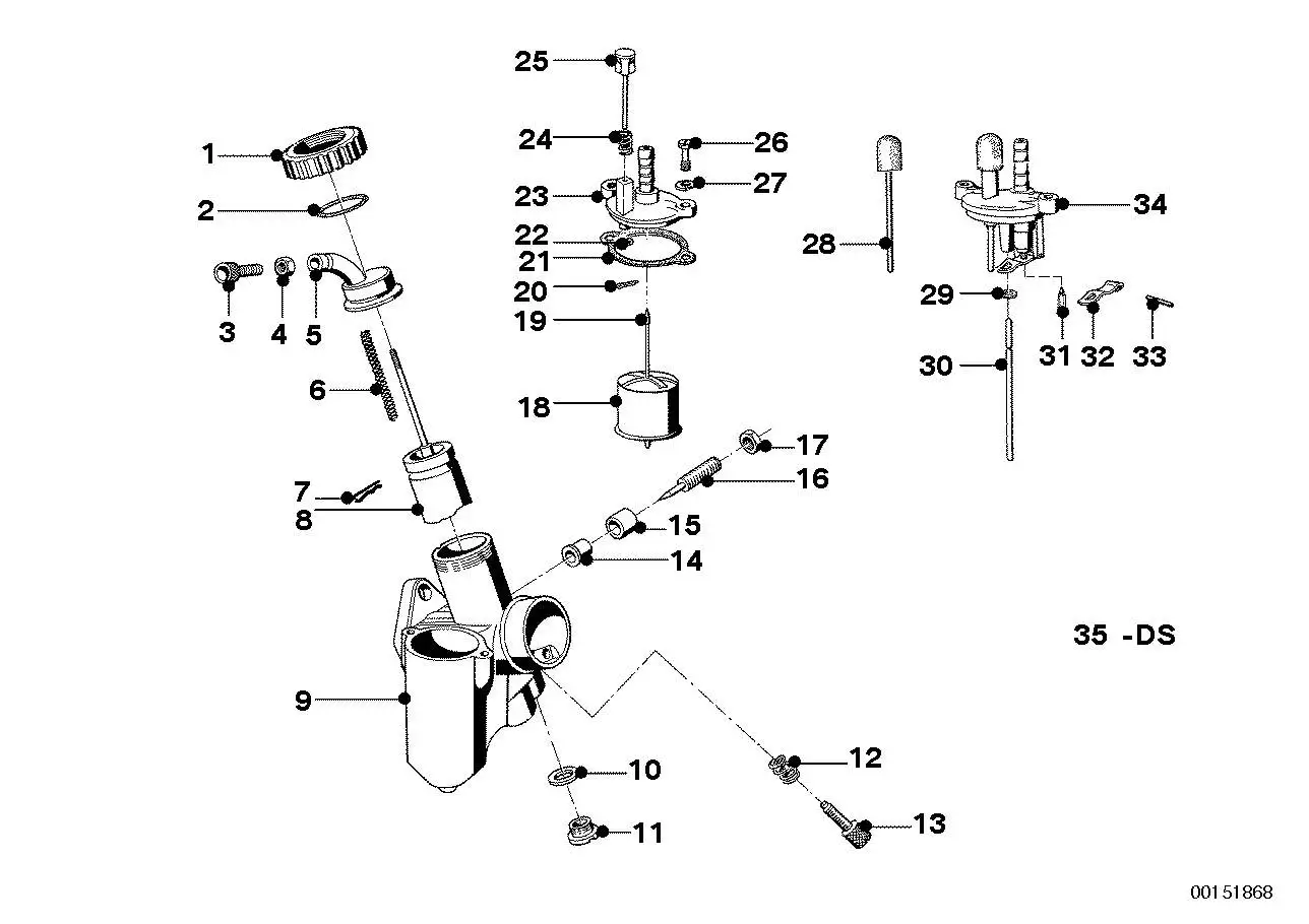 BMW Dichtungssatz Vergaser R50 R60 R69 13115590039