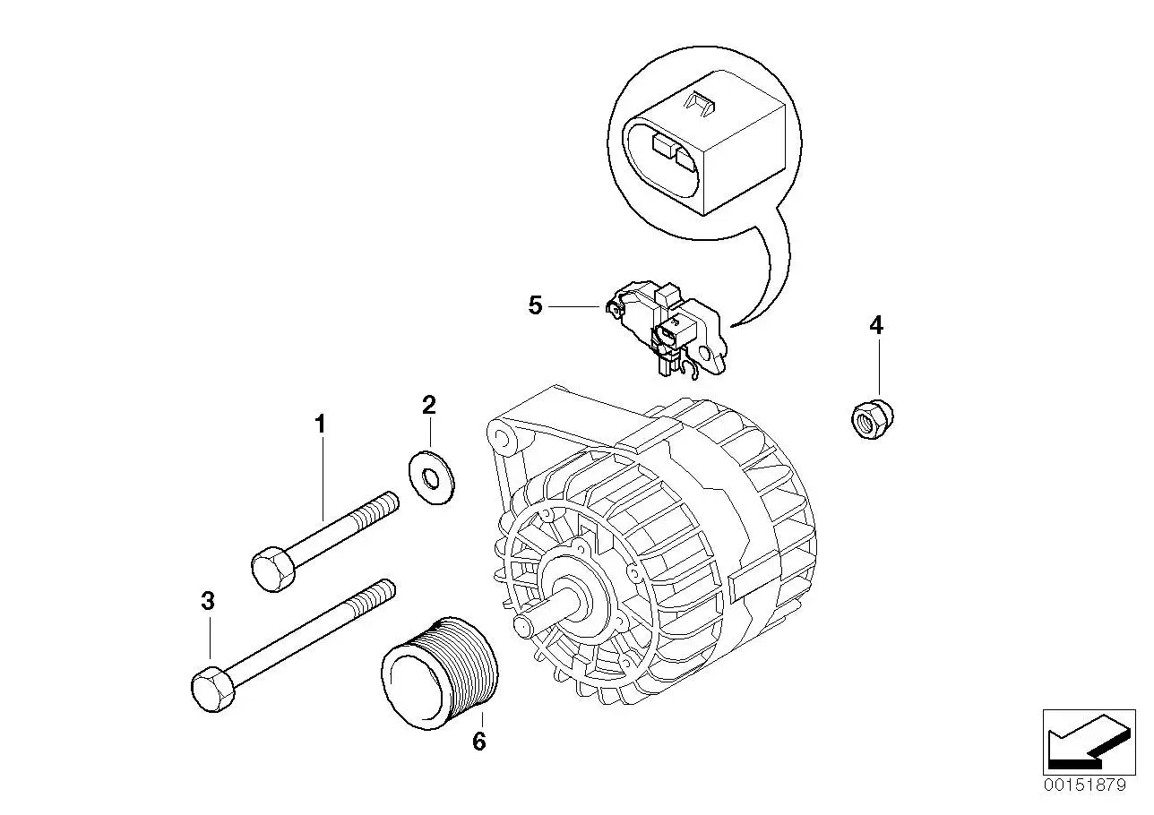 BMW Sechskantschraube mit Scheibe E34 E36 E39 E46 E53 E60 E61 E65