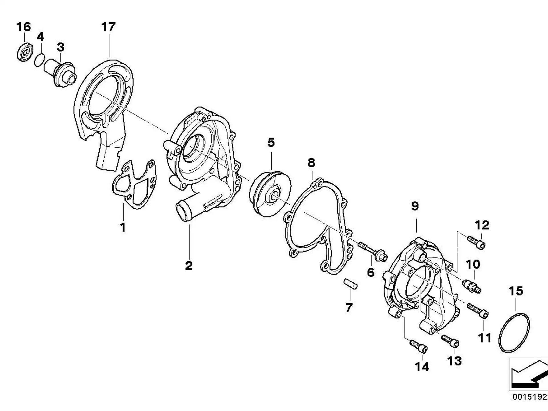 BMW O-Ring K40 K43 K44 07119905382