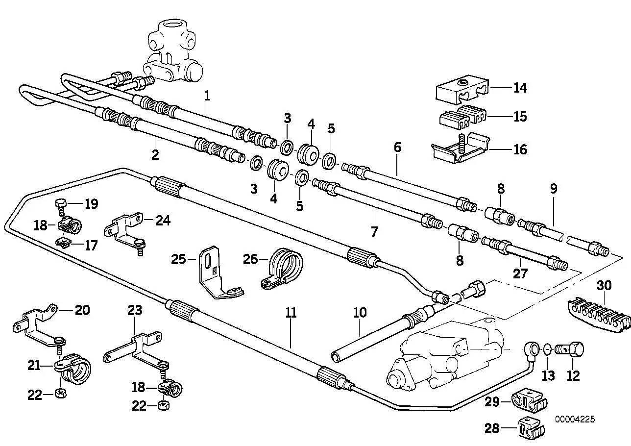BMW Hohlschraube E31 E32 E34 E38 32411140944 - Bildposition 12