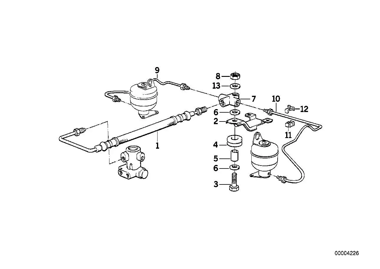 BMW Rohrleitung E12 E21 E23 E30 E32 E34 34326755594 - K, 114, E9,