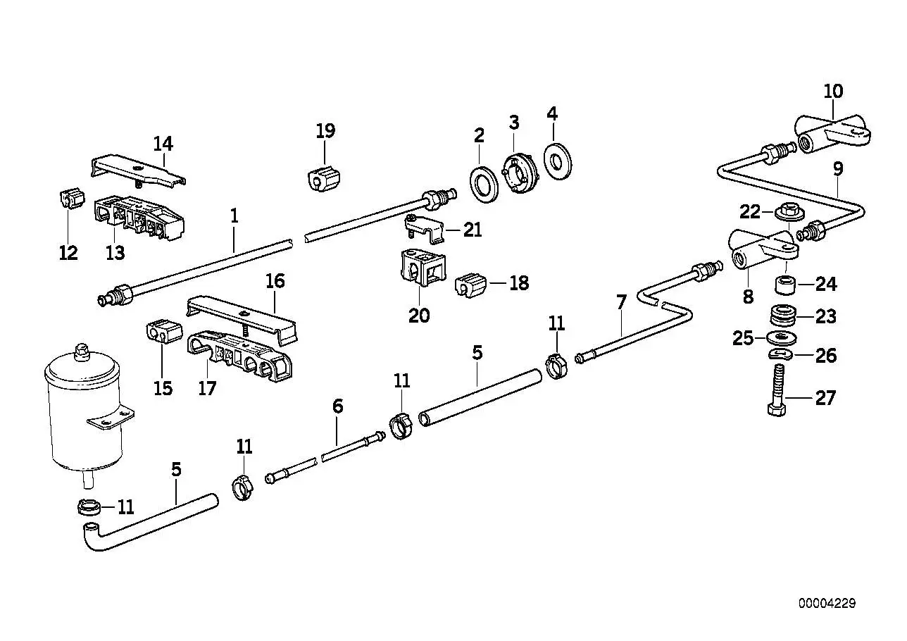 BMW Vorlaufleitung E31 33341138067 - 8er E31