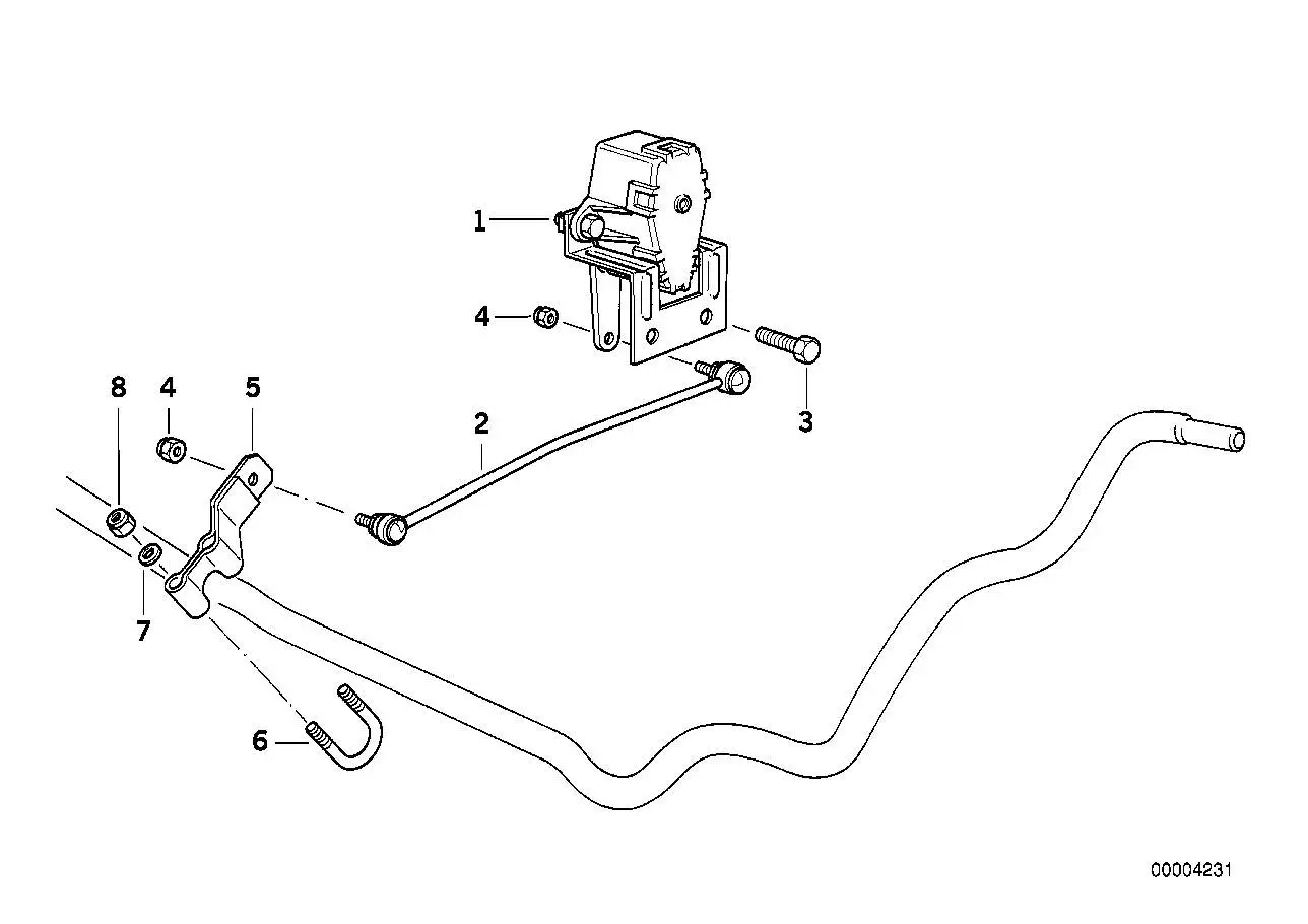 BMW Druckstange E32 63128360084 - Bildposition 02
