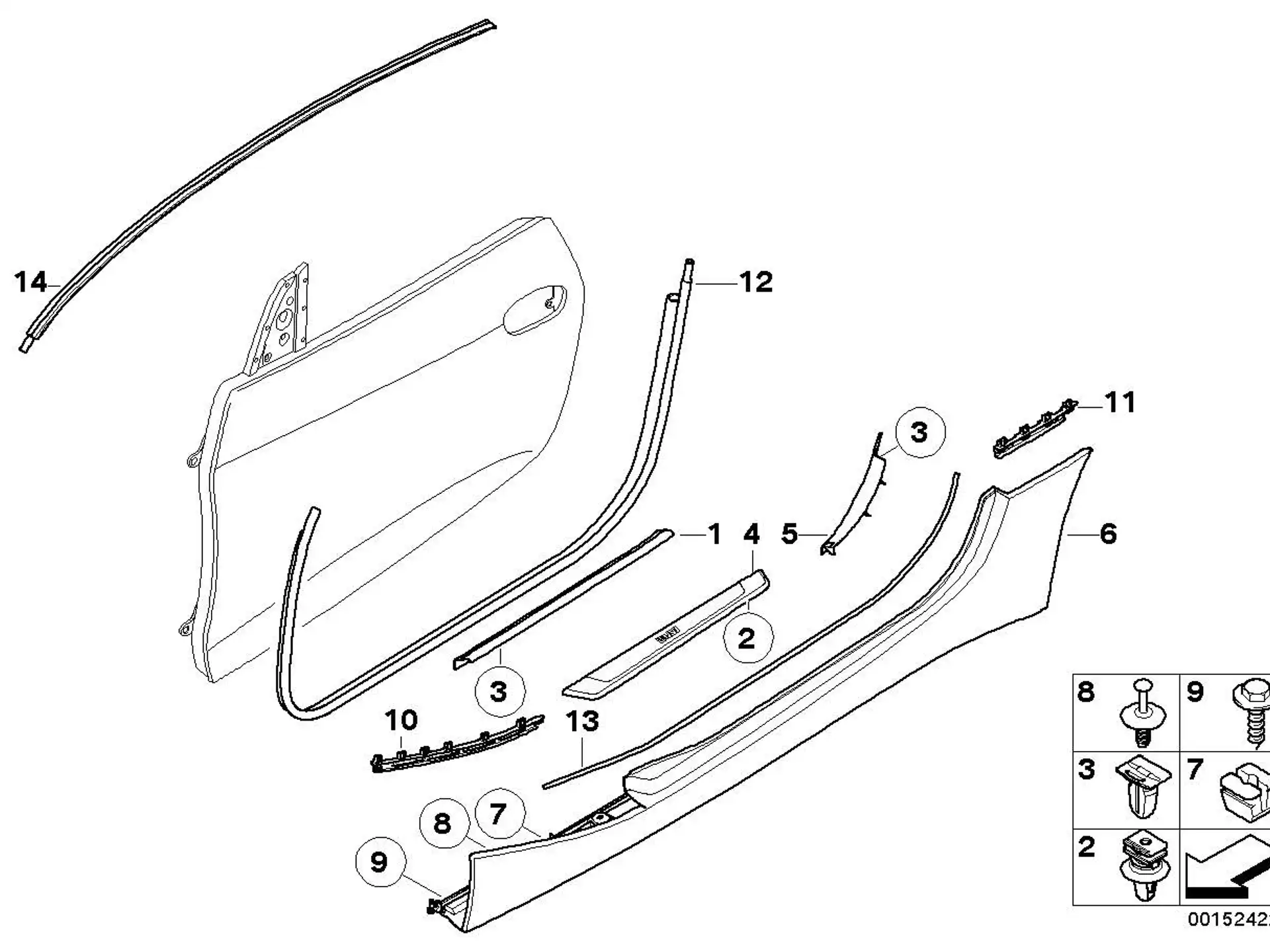 BMW Dichtung links E85 E86 51717125691
