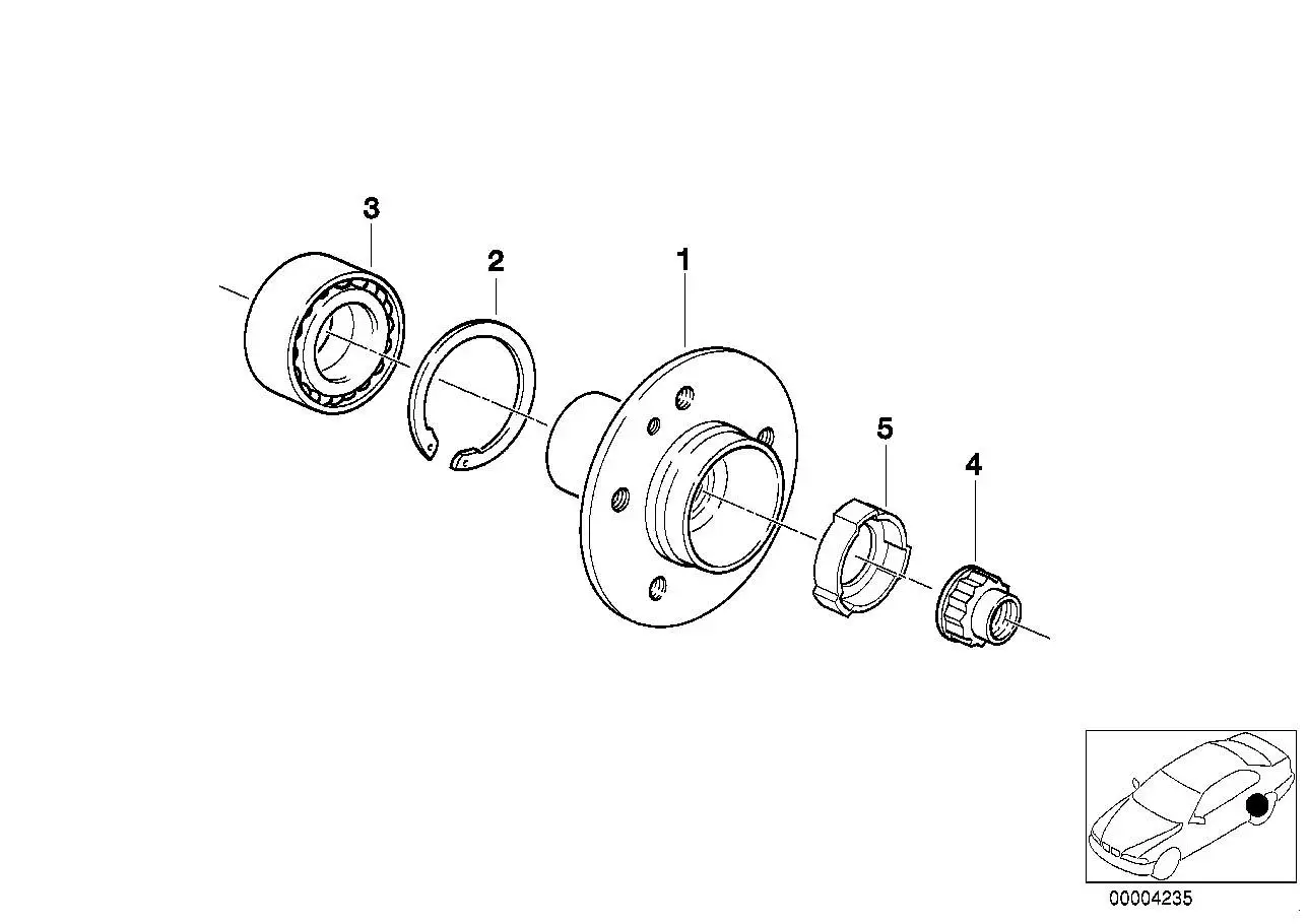 BMW Sicherungsring E28 E30 E34 E36 E46 E81 E82 E85 E86 E87 E88 E8