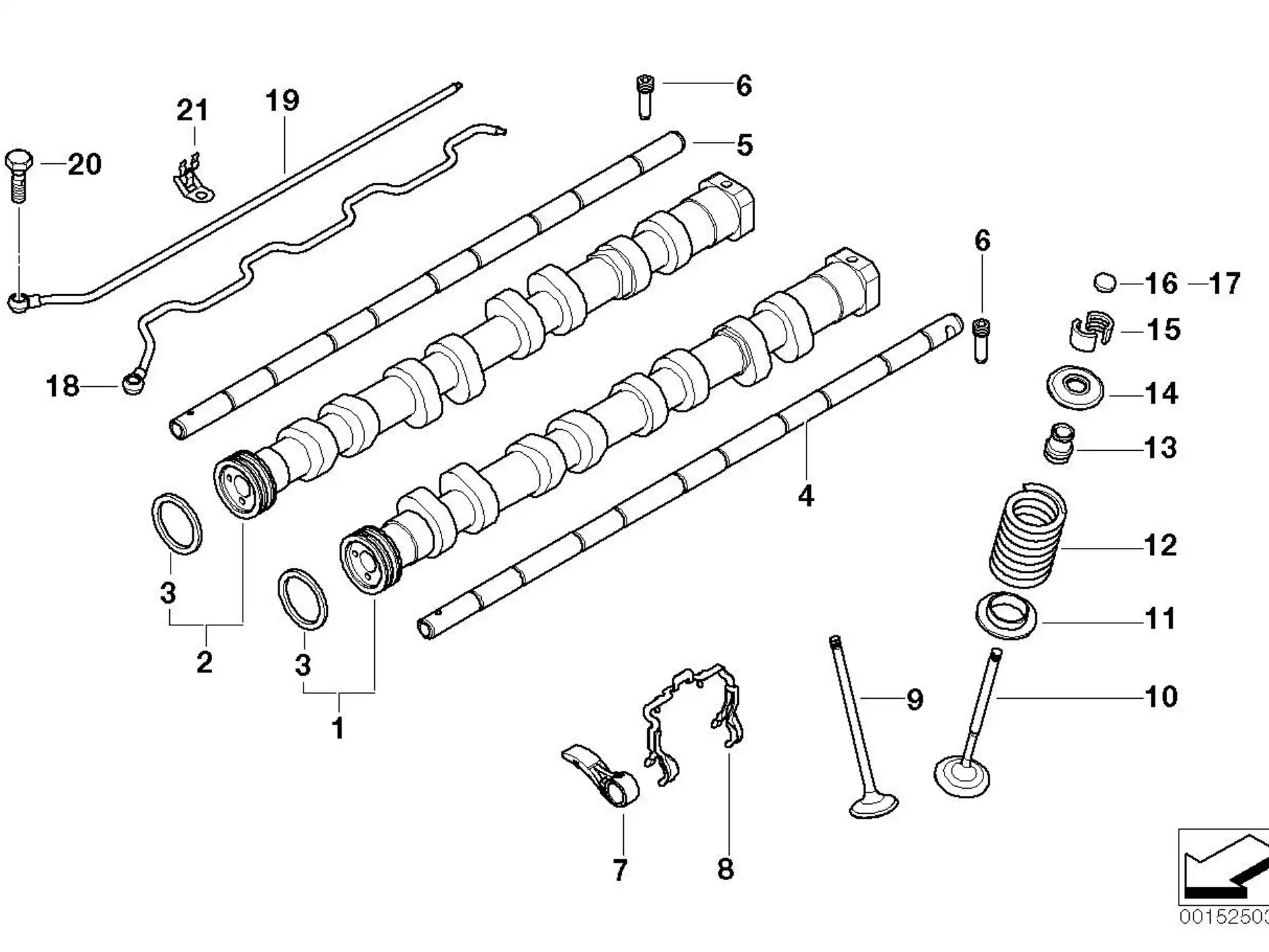 BMW Einstellplättchen E46 E85 E86 E90 11347832280