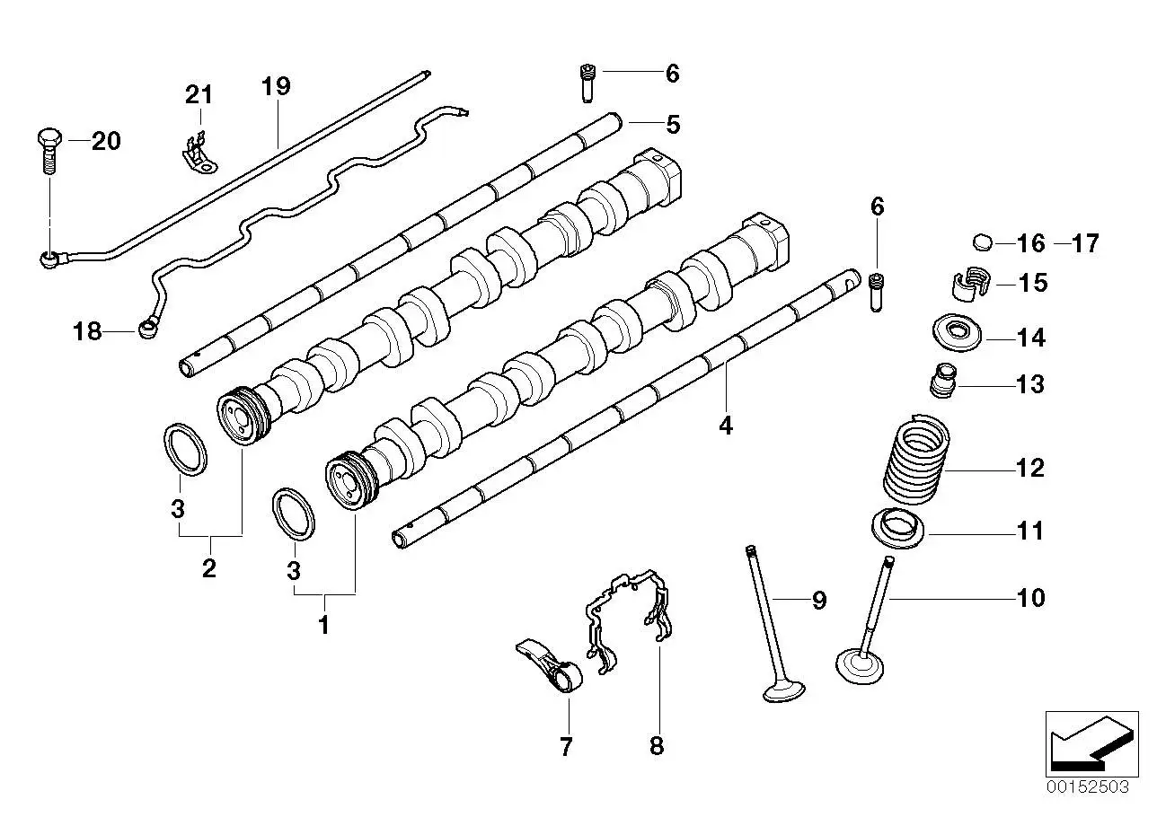 BMW Einstellplättchen E46 E85 E86 E90 11347832280 - Bildposition
