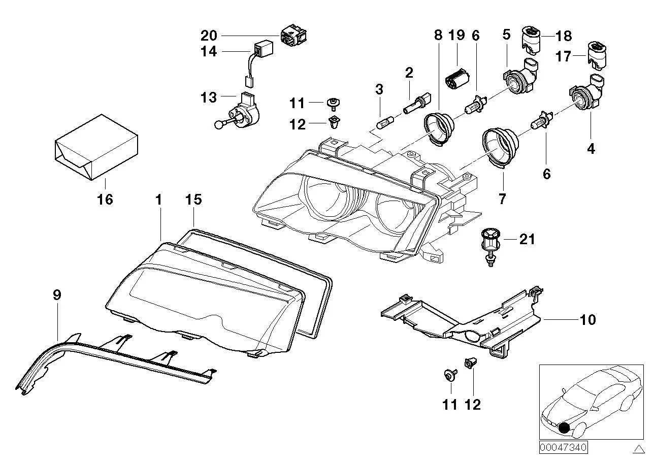 BMW Sicherungsbuchse für Blinker E46 63126912012