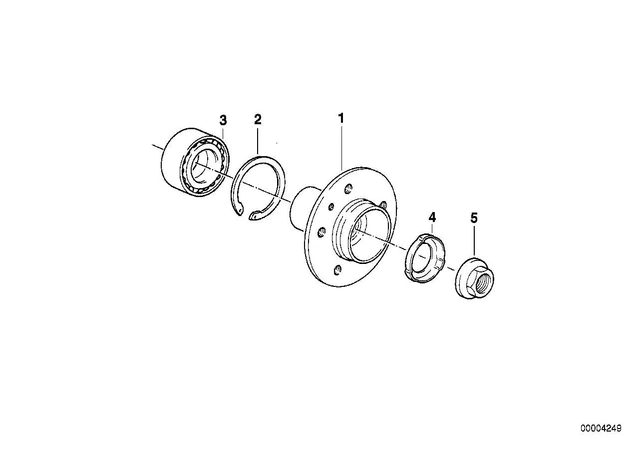 BMW Mitnehmerflanschnabe E36 33411095128