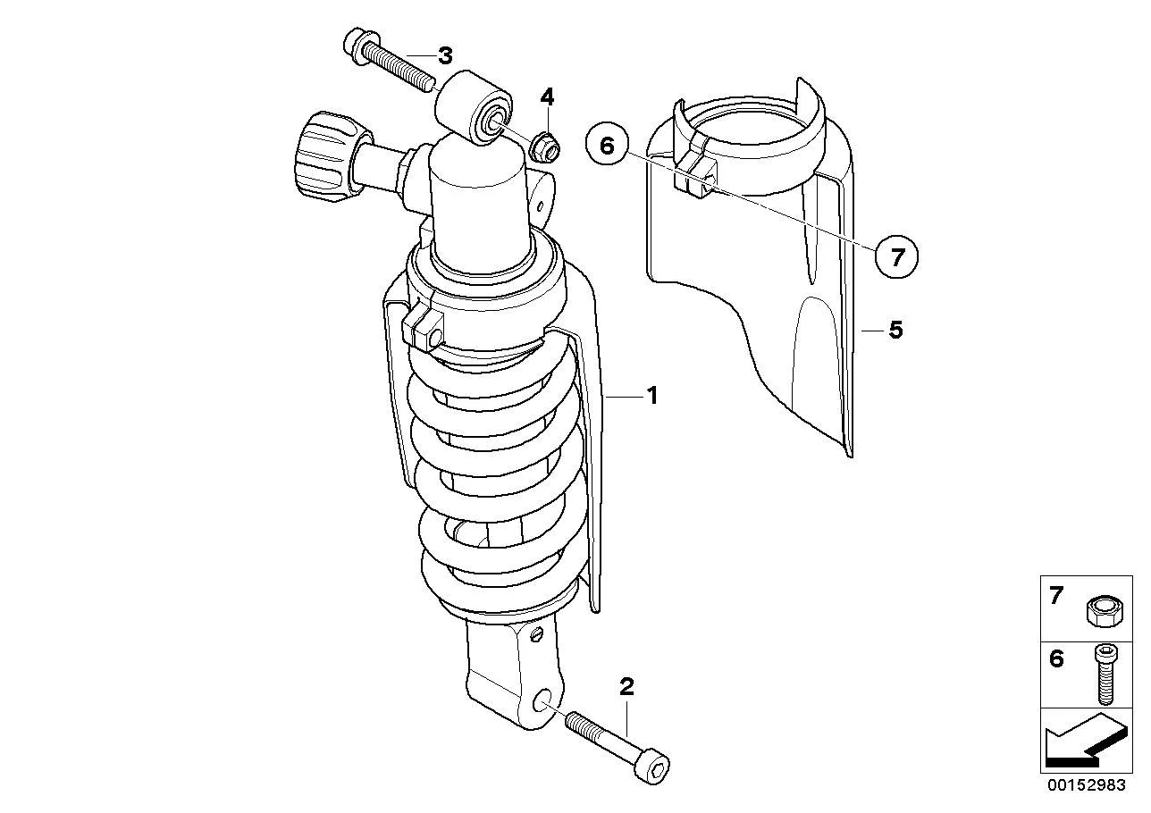 BMW ISA-Schraube K21 K22 K23 K25 K26 K27 K28 K29 K32 K33 K48 K61 K73 R21 R21A R22 R28 07129907435