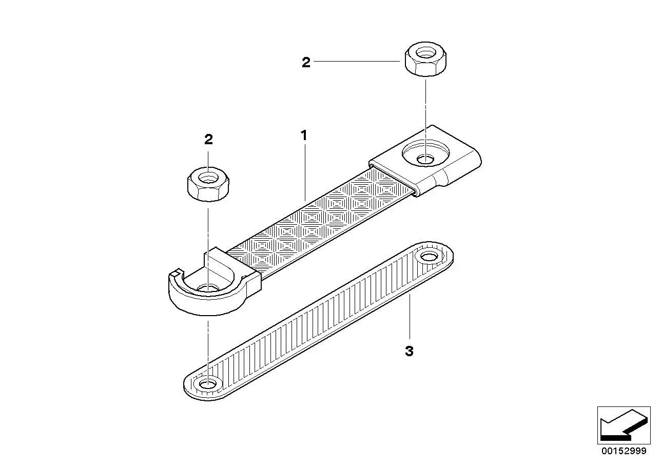 BMW Masseband Scharnier Heckklappe E91 61129114571 - 3er E91