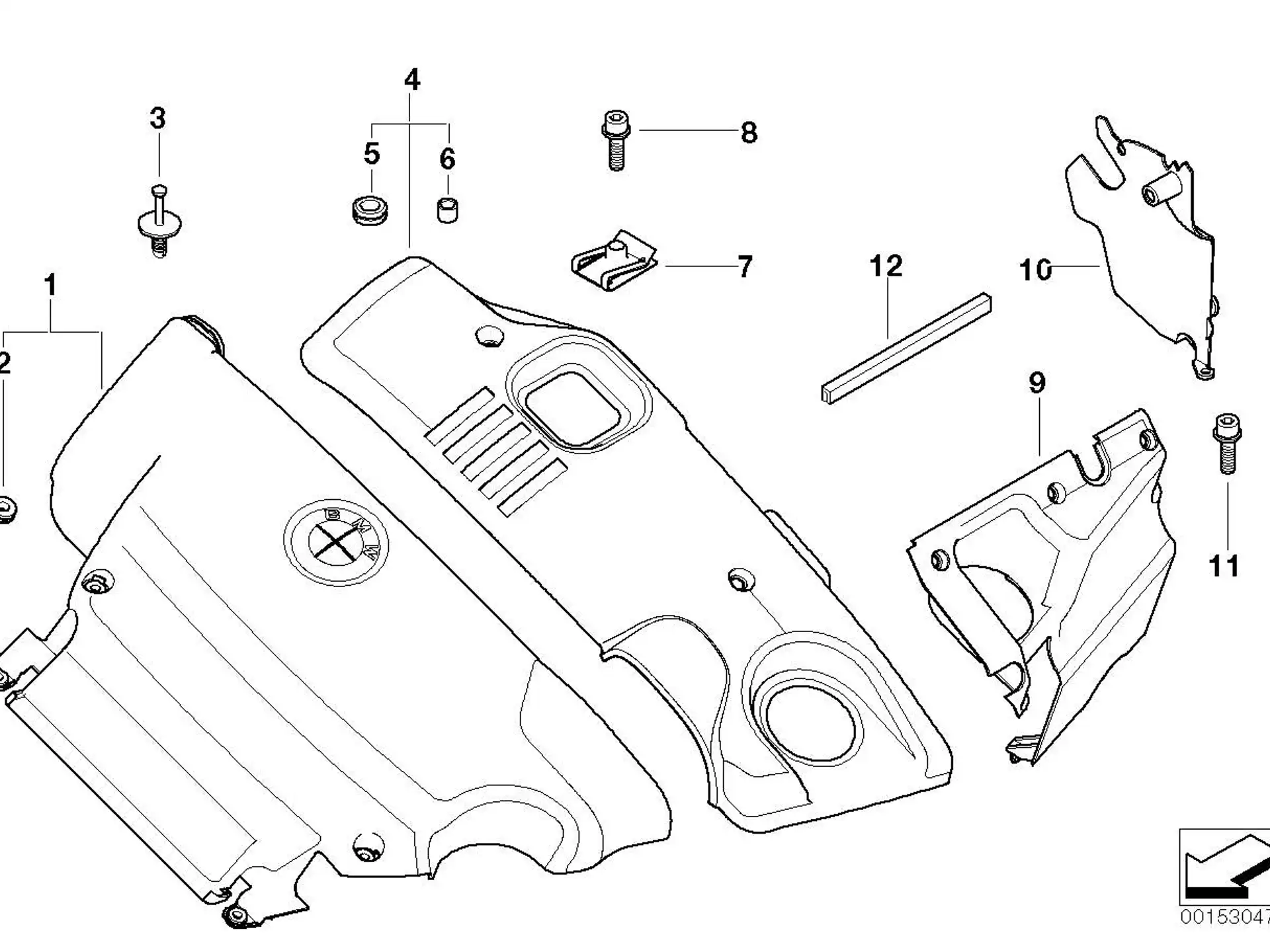 BMW Zylinderschraube mit Scheibe E39 E46 07119901780